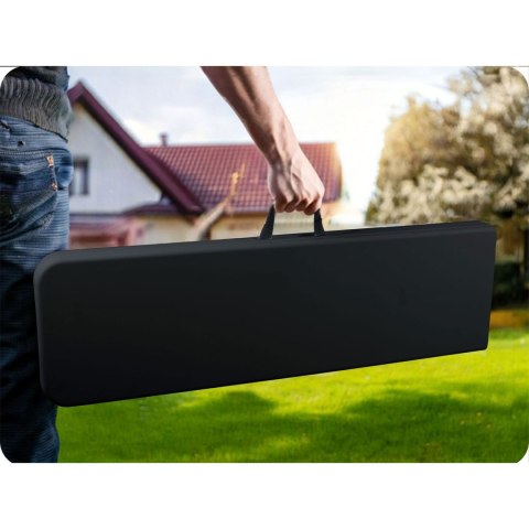 Ławka ogrodowa cateringowa składana 180 cm Plonos czarna Plonos Ławka ogrodowa cateringowa składana 180 cm Plonos czarna Plonos