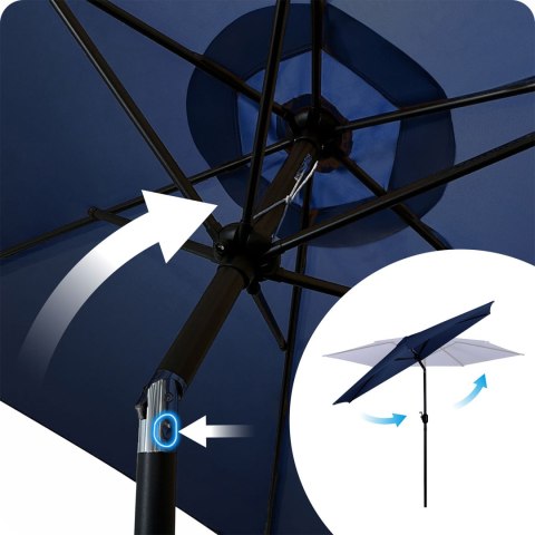 Parasol ogrodowy składany 6 segmentowy 300 cm z pokrowcem Plonos PL-884 Plonos Parasol ogrodowy składany 6 segmentowy 300 cm z pokrowcem Plonos PL-884 Plonos