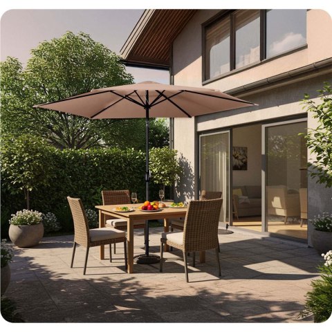 Parasol ogrodowy składany 6 segmentowy 300 cm z pokrowcem Plonos PL-884 Plonos Parasol ogrodowy składany 6 segmentowy 300 cm z pokrowcem Plonos PL-884 Plonos
