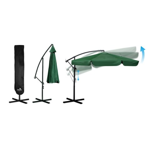 Parasol ogrodowy składany 6 segmentowy 350 cm z pokrowcem Plonos PL-880 Plonos Parasol ogrodowy składany 6 segmentowy 350 cm z pokrowcem Plonos PL-880 Plonos