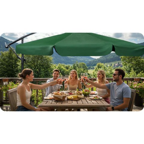 Parasol ogrodowy składany 6 segmentowy 350 cm z pokrowcem Plonos PL-880 Plonos Parasol ogrodowy składany 6 segmentowy 350 cm z pokrowcem Plonos PL-880 Plonos