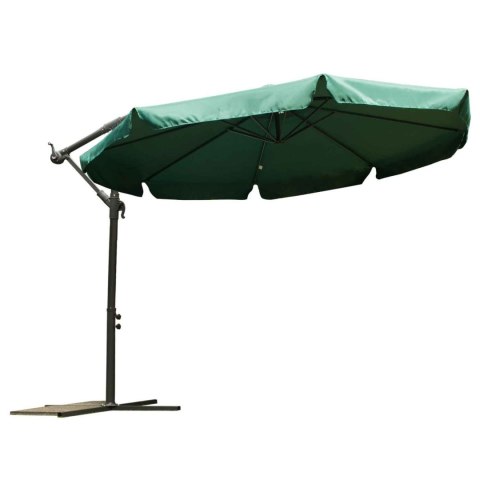 Parasol ogrodowy składany 8 segmentów zielony 350cm Plonos Parasol ogrodowy składany 8 segmentów zielony 350cm Plonos