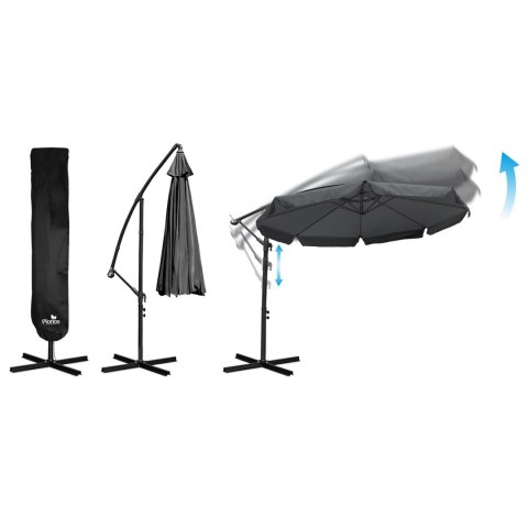Parasol ogrodowy składany 8 segmentowy 350 cm z pokrowcem Plonos PL-881 Plonos Parasol ogrodowy składany 8 segmentowy 350 cm z pokrowcem Plonos PL-881 Plonos