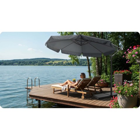 Parasol ogrodowy składany 8 segmentowy 350 cm z pokrowcem Plonos PL-881 Plonos Parasol ogrodowy składany 8 segmentowy 350 cm z pokrowcem Plonos PL-881 Plonos