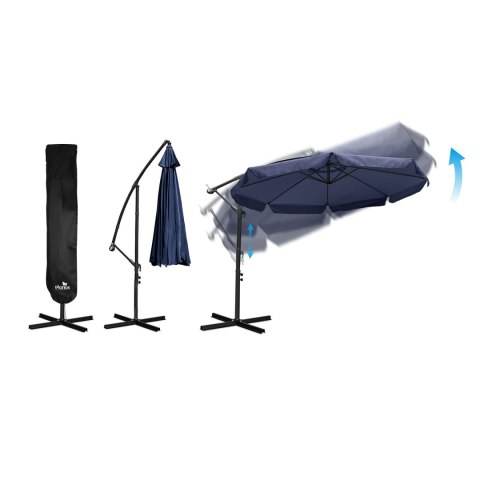 Parasol ogrodowy składany 8 segmentowy 350 cm z pokrowcem Plonos PL-881 Plonos Parasol ogrodowy składany 8 segmentowy 350 cm z pokrowcem Plonos PL-881 Plonos