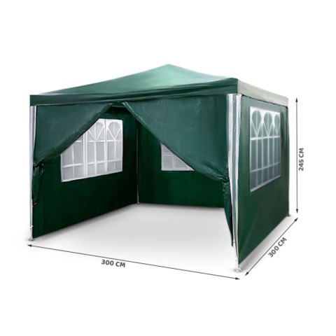Pawilon ogrodowy zielony 3x3m 4935 Plonos Pawilon ogrodowy zielony 3x3m 4935 Plonos
