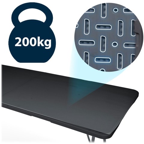 Stół cateringowy ogrodowy składany 244 cm Plonos czarny Plonos Stół cateringowy ogrodowy składany 244 cm Plonos czarny Plonos