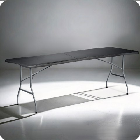 Stół cateringowy ogrodowy składany 244 cm Plonos czarny Plonos Stół cateringowy ogrodowy składany 244 cm Plonos czarny Plonos
