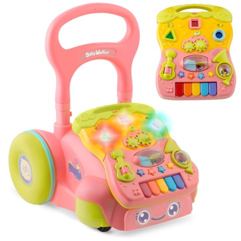 Chodzik edukacyjny z muzyką 2w1 RK-744 Ricokids różowy Ricokids Chodzik edukacyjny z muzyką 2w1 RK-744 Ricokids różowy Ricokids