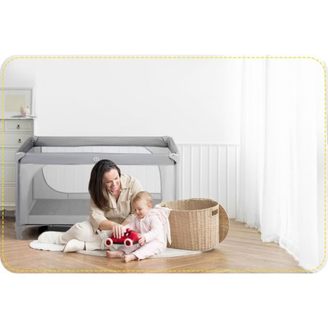 Łóżeczko turystyczne 125 x 65 x 78 cm RK-240 szare Ricokids Łóżeczko turystyczne 125 x 65 x 78 cm RK-240 szare Ricokids