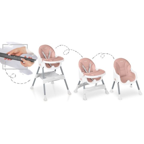 Krzesełko do karmienia Ricokids Mani różowe Ricokids Krzesełko do karmienia Ricokids Mani różowe Ricokids