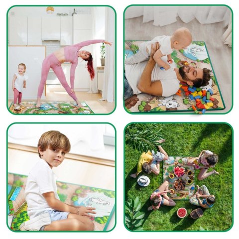 Mata piankowa do kolorowania zwijana 120 x 90 x 0,3 cm Ricokids RK-344 Ricokids