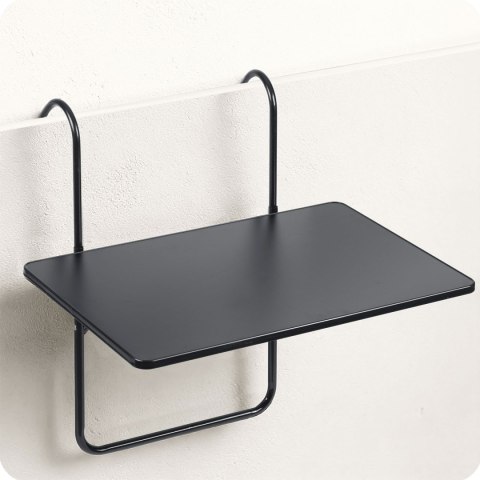 Wytrzymały stolik balkonowy 60x43cm składany Sofotel SO-982 czarny Sofotel Wytrzymały stolik balkonowy 60x43cm składany Sofotel SO-982 czarny Sofotel