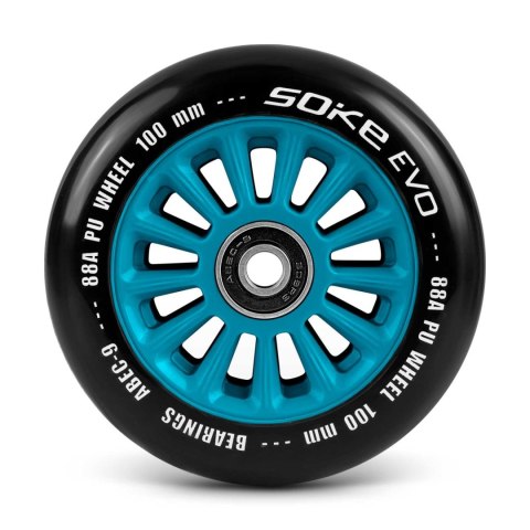 Kółka do hulajnogi 100 mm niebieskie 2 szt SOKE