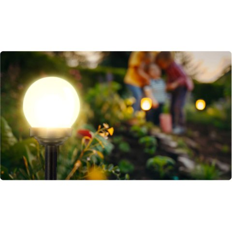 Lampka solarna biała kula 4szt Ilumen LS-102 Ilumen Lampka solarna biała kula 4szt Ilumen LS-102 Ilumen