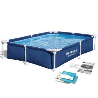 Basen prostokątny stelażowy 221x150x43 cm Bestway 56401N Bestway