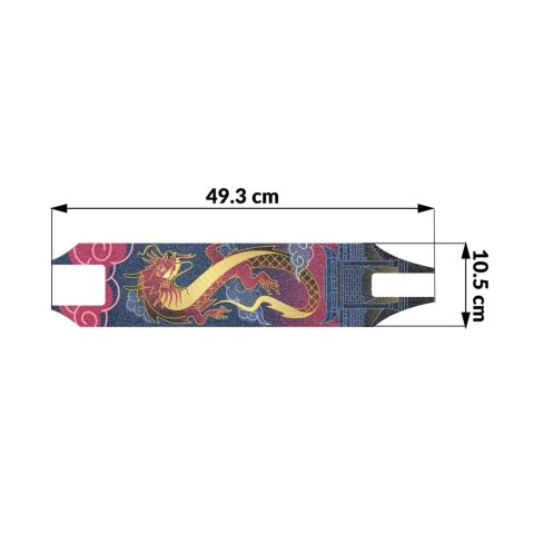 Grip tape papier ścierny do hulajnogi Pro - Dragon SOKE Grip tape papier ścierny do hulajnogi Pro - Dragon SOKE