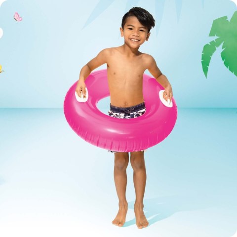 Kółko do pływania z uchwytami 76 cm różowe INTEX 59258 Intex