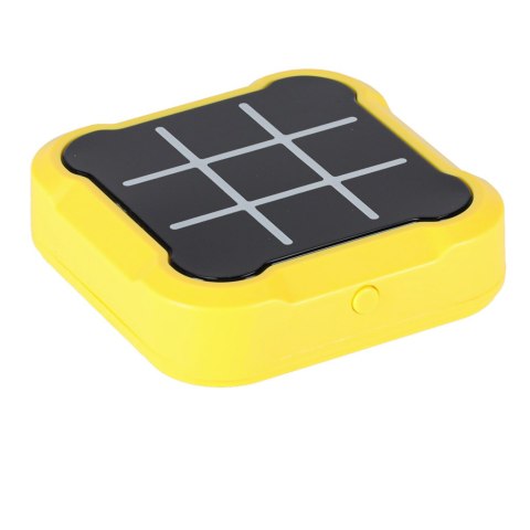 Kółko krzyżyk gra elektroniczna logiczna tic tac toe konsola przenośna żółta Kik Sp. z o. o. Sp. k.