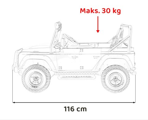 Pojazd Land Rover Defender 110 SVX Concept Pomarańczowy Pojazd Land Rover Defender 110 SVX Concept Pomarańczowy