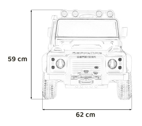 Pojazd Land Rover Defender 110 SVX Concept Pomarańczowy Pojazd Land Rover Defender 110 SVX Concept Pomarańczowy