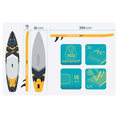 Deska SUP Reefbreak 350 x 81 x 15 cm Neo-Sport 170106 Neo-Sport