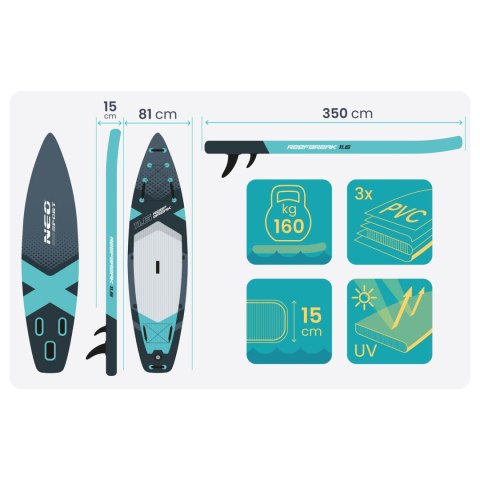 Deska SUP Reefbreak 350 x 81 x 15 cm Neo-Sport 170107 Neo-Sport