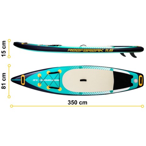 Deska Sup Reefbreak 350 x 81 x 15 cm Neo-Sport 170103 Neo-Sport Deska Sup Reefbreak 350 x 81 x 15 cm Neo-Sport 170103 Neo-Sport