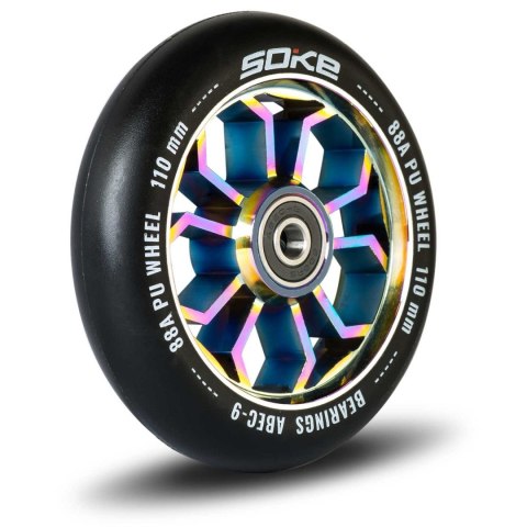 Kółka do hulajnogi 110 mm rainbow 2 szt SOKE